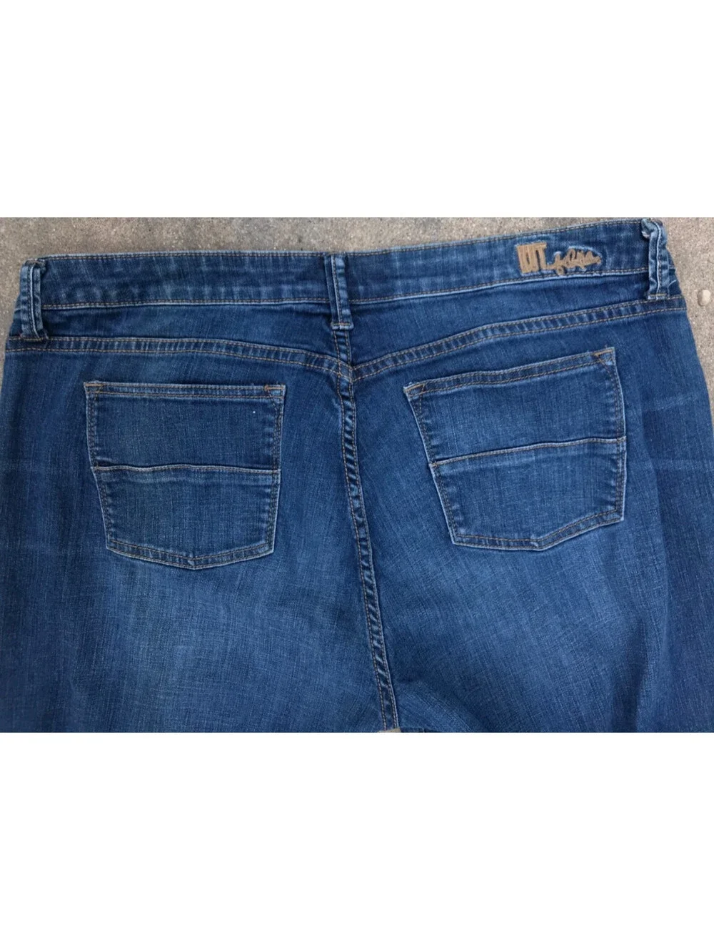 Kut from the Kloth Jeans Womens 14W Blue Katy Boyfriend Dark Wash Denim 36W 29L